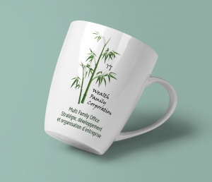 Mug blanc personnalisé logo