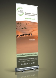 Rollup institutionnel 85x200