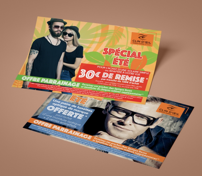 Flyer A5 campagne promotionnelle pour un opticien